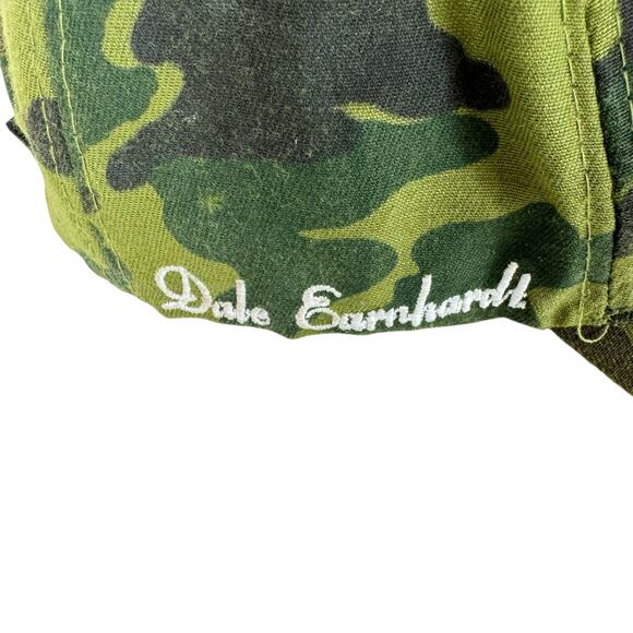 Dale Earnhardt #3 Green Camouflage Cotton Blend Embroidered Baseball Cap - Picture 2 of 5